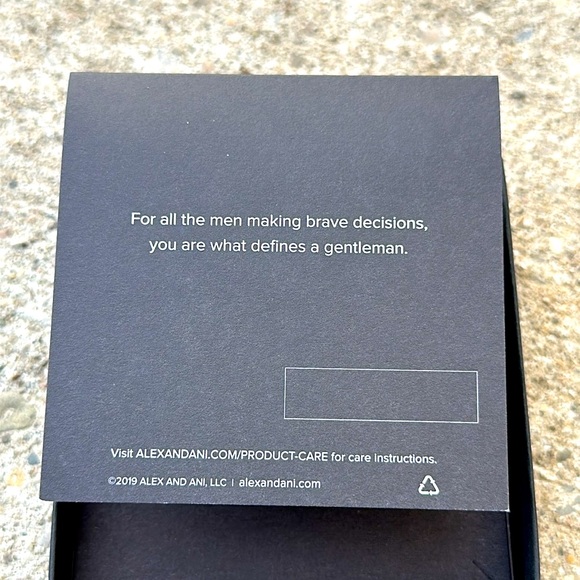 New with Box ALEX AND ANI MAN Black & Gold Lobster Claw Beaded - Picture 4 of 5